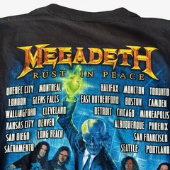 2010 MEGADETH Rust in Peace 20th Anniversary Tour Long Sleeve Shirt Mens Size M