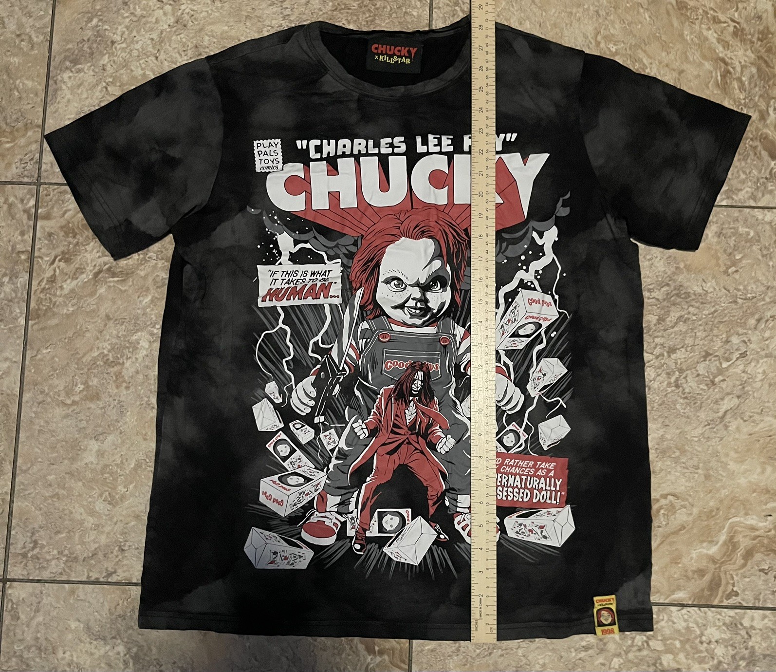 KILLSTAR x Chucky Child's Play "Charles Lee Ray" Comic Book Graphic Tee Black gallery