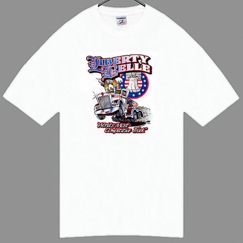 VTG Liberty Belle "World's Most Competitive Truck" Mens T Shirt Size 2XL Jerzees gallery