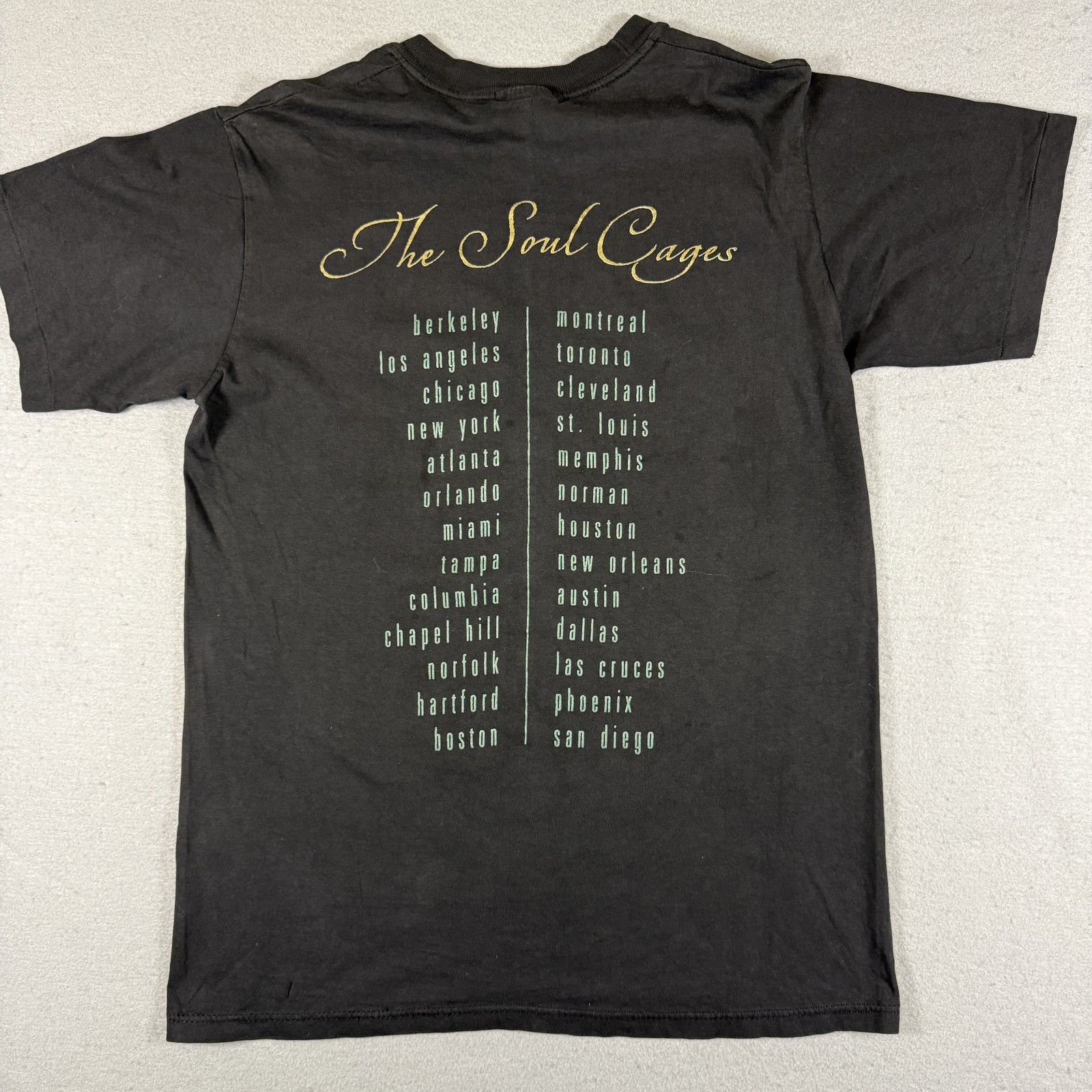 Hanes T-Shirt Men's M Black Sting Soul Cages Tour Band Music gallery