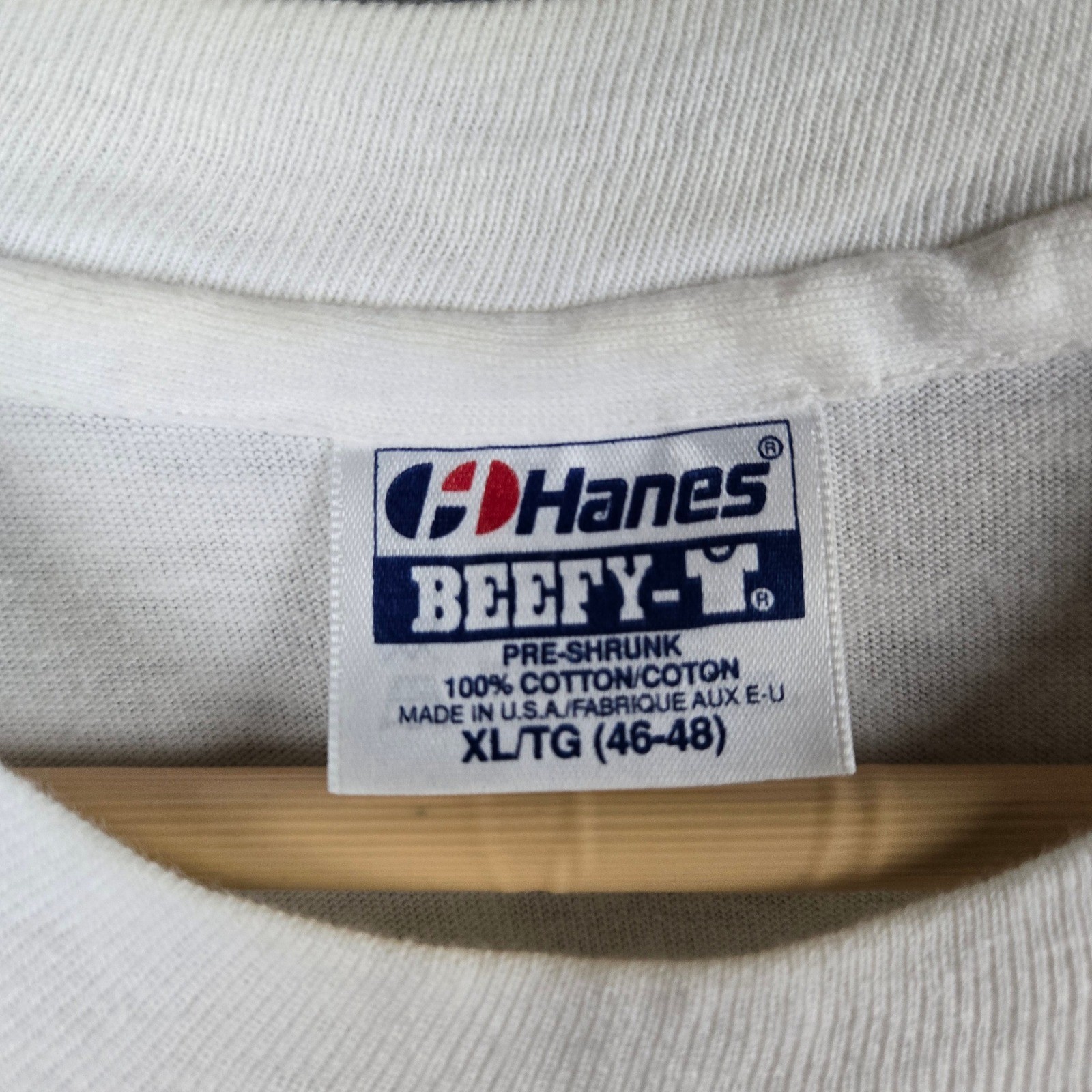 Vintage Wisconsin T-Shirt Mens XL White Cow Farm Graphic 90s Made USA Hanes gallery