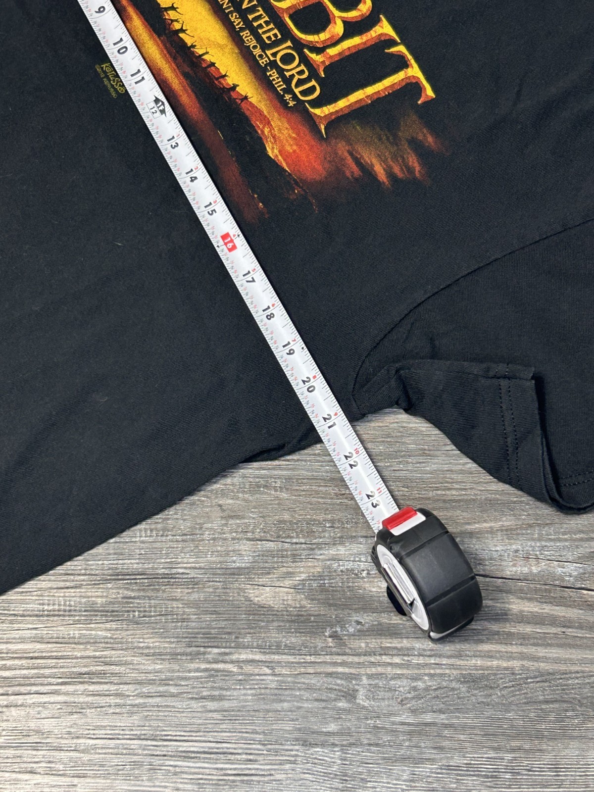 2012 Kerusso Habit Jesus Christian Hobbit Parody Black T Shirt L gallery