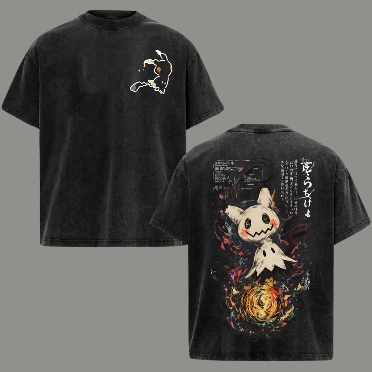 Mimikyu T-Shirt Anime Unisex Oversized Men Top Clothing Gift 2026 Cotton gallery