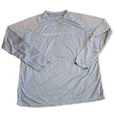Shady Rays Luma Guard Blue Long Sleeve Shirt Men L Large UPF 30 Sun Protection