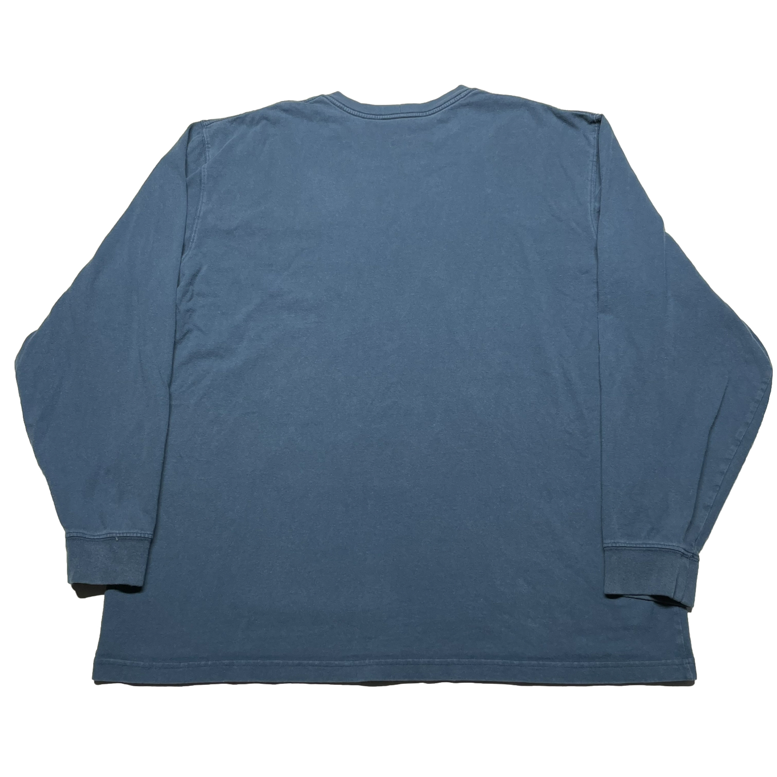 Carhartt Long Sleeve T-Shirt Mens XL Blue Pocket Logo Dad Outdoor Camping Hiking gallery