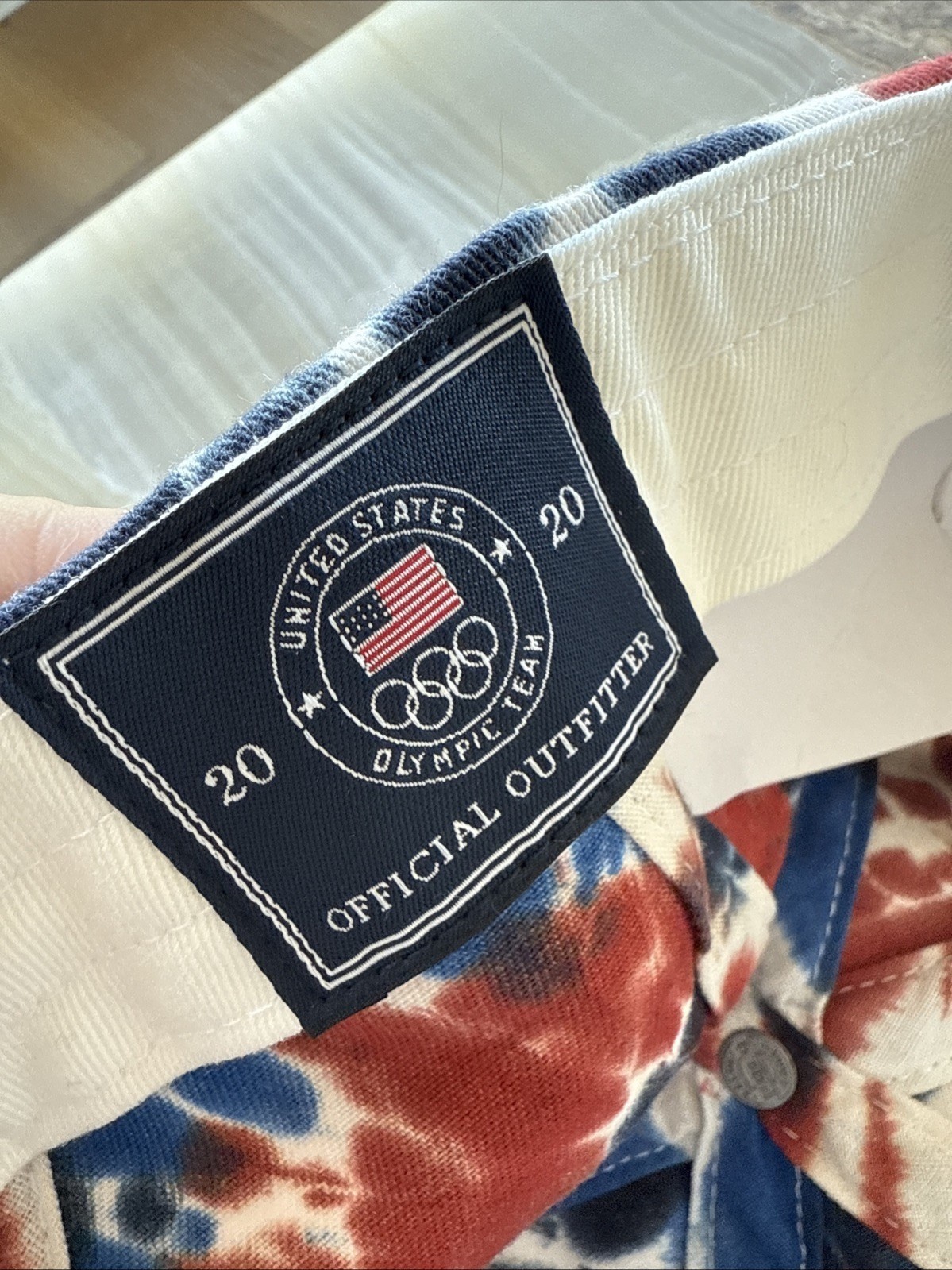 POLO Ralph Lauren NATIONAL TEAM USA TIE-DYE CHINO BALL CAP Leather Strap gallery
