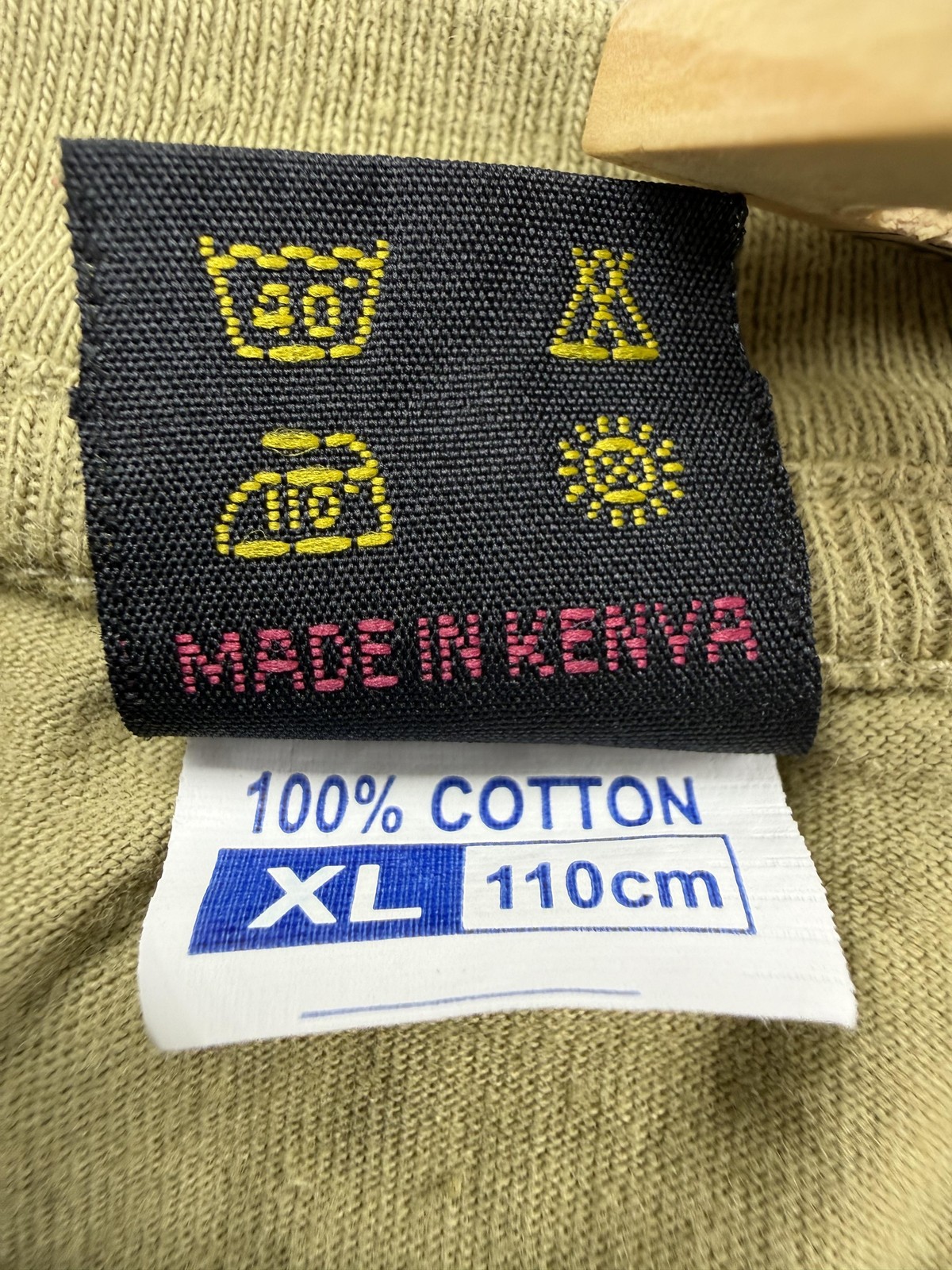 Punch Shirt Mens XL Green Kenya Flag Graphic Tee Embroidered Travel Souvenir gallery