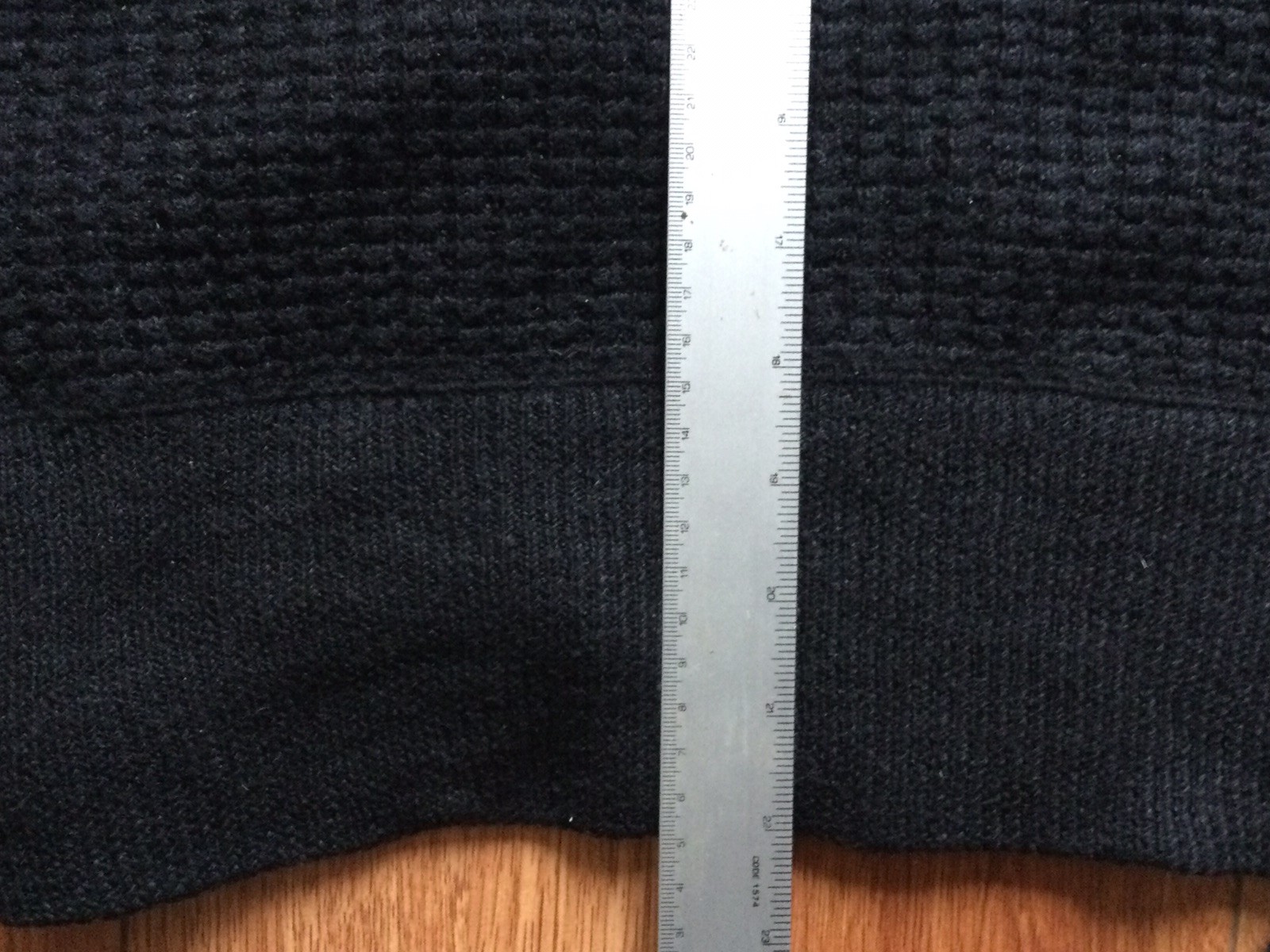 RRL Black Fishermen Sweater Textured Nylon Linen Wool Xs gallery