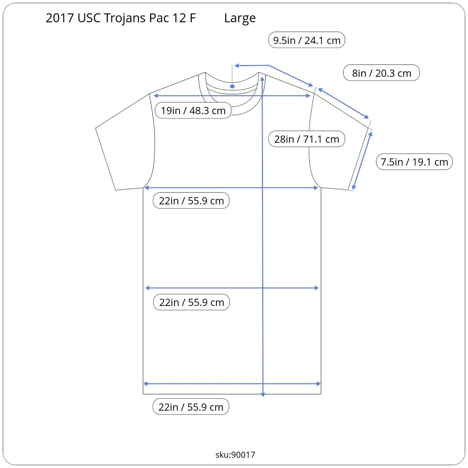 2017 USC Trojans Pac 12 Football Champions Graphic T Shirt The Victory Red Large gallery