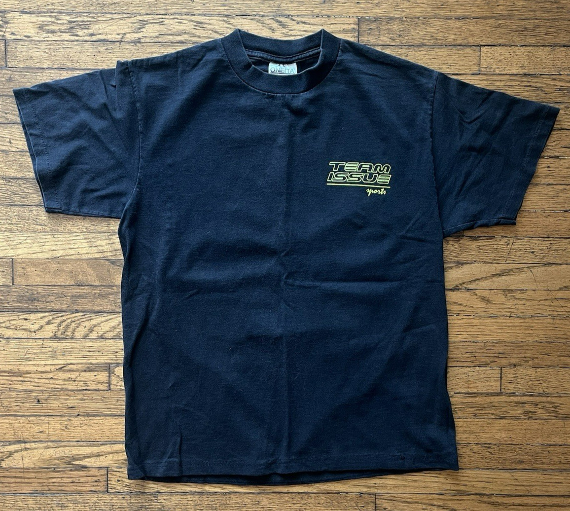 Vintage Team Issue Sports Warp Speed Bike Cycling 1992 Black T Shirt Medium gallery