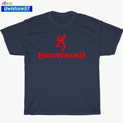 New Shirt Browning Firearms Compa Logo Black/Navy/White/Grey Men’s T-Shirt S-5XL
