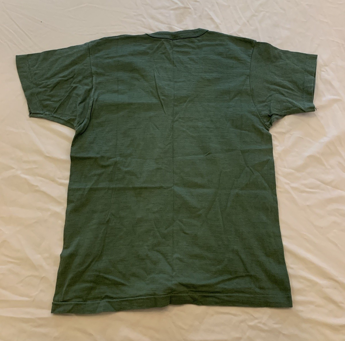 Vintage 60s Army T Shirt XS Olive Drab Skivvy U-Neck Otis USMC Military Vietnam gallery