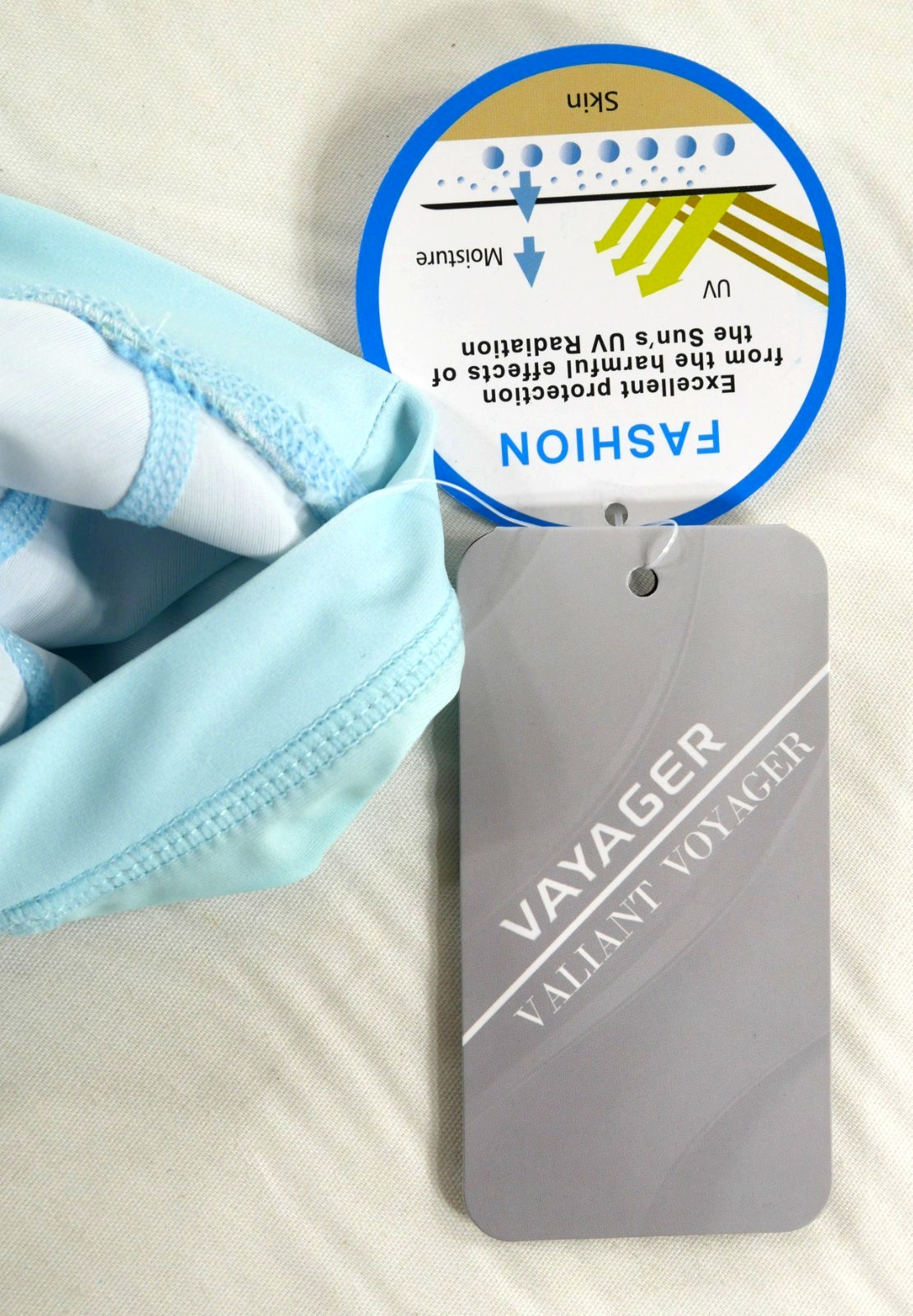VAYAGER Swimming UPF 50+ Rashguard Long Sleeve Quick Drying Shirt Men Large New gallery