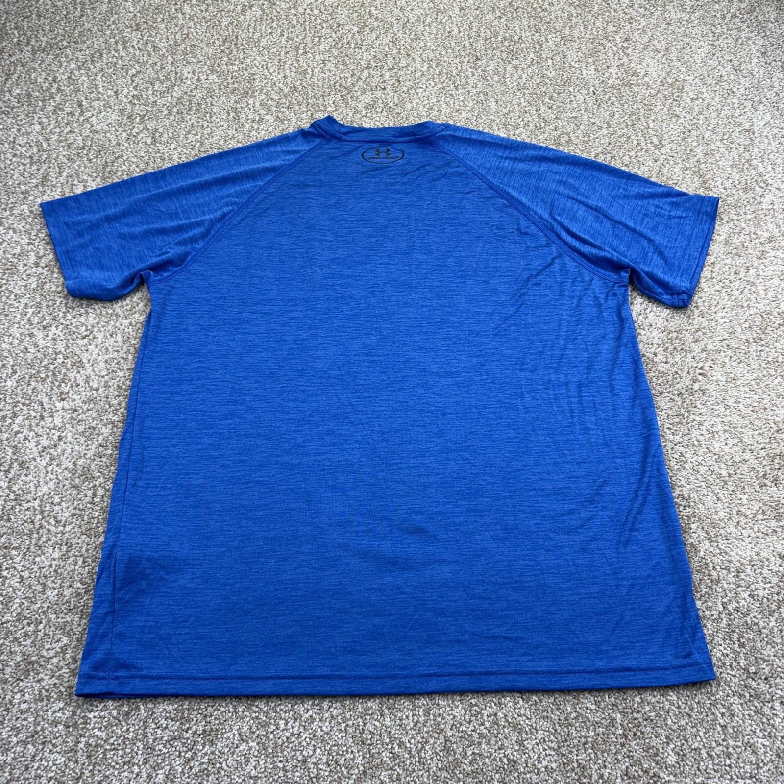 Under Armour Heatgear T Shirt Mens Large Blue Short Sleeve Raglan 1228539 gallery