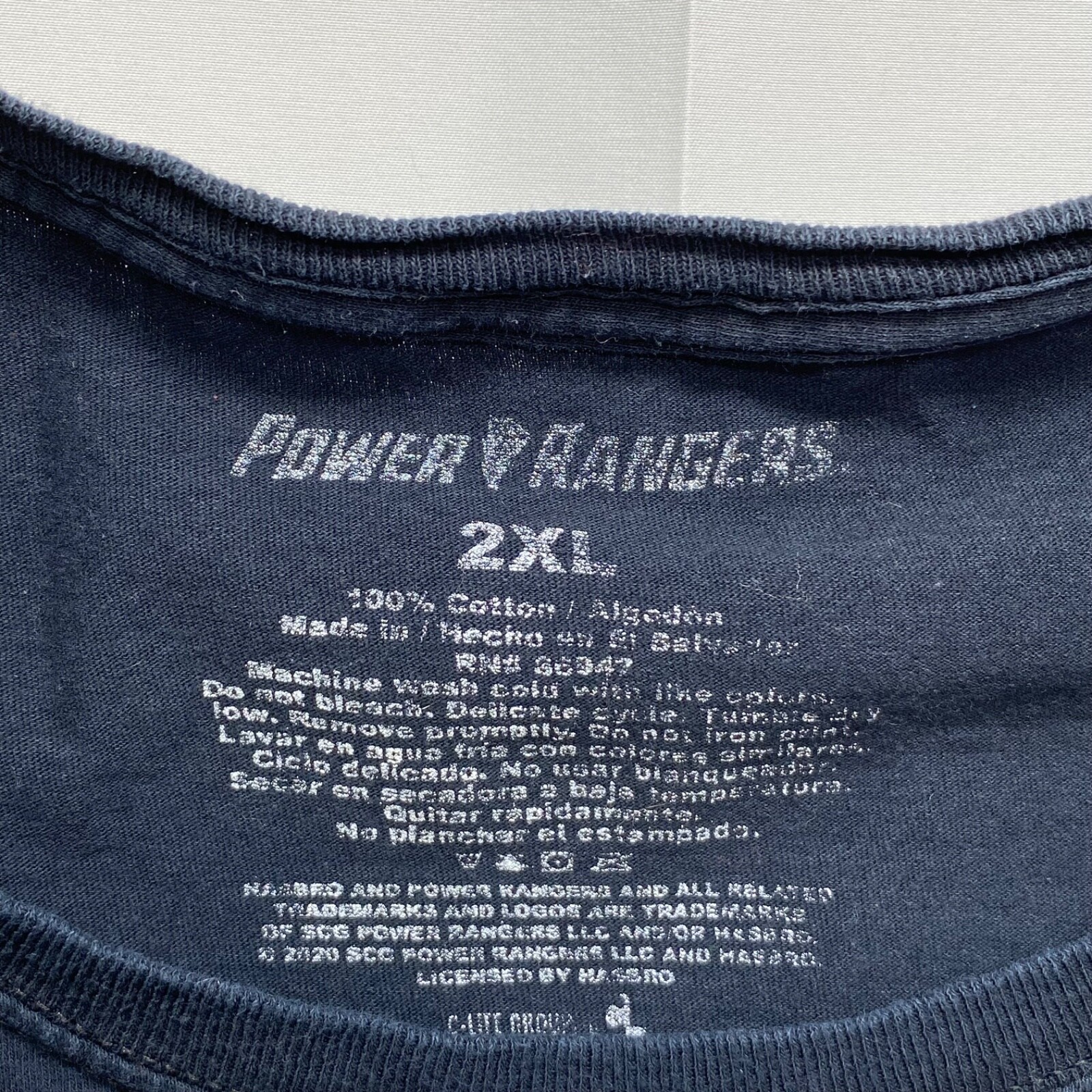 Mighty Morphin Power Rangers Graphic Print T shirt Size 2XL gallery