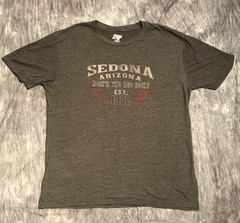 Sedona Arizona Est. 1902 TShirt Gray Cotton Blend VG Size XL