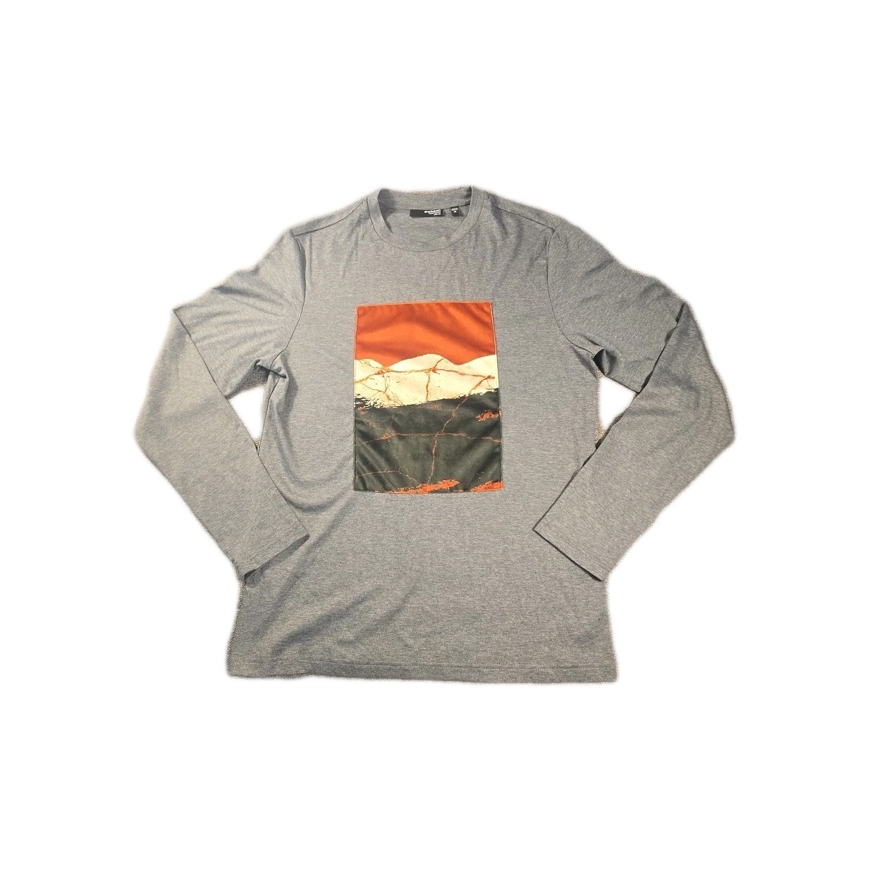 MURANO LIQUID LUXURY SLIM FIT Long Sleeve Tee Shirt SIZE Medium Gray