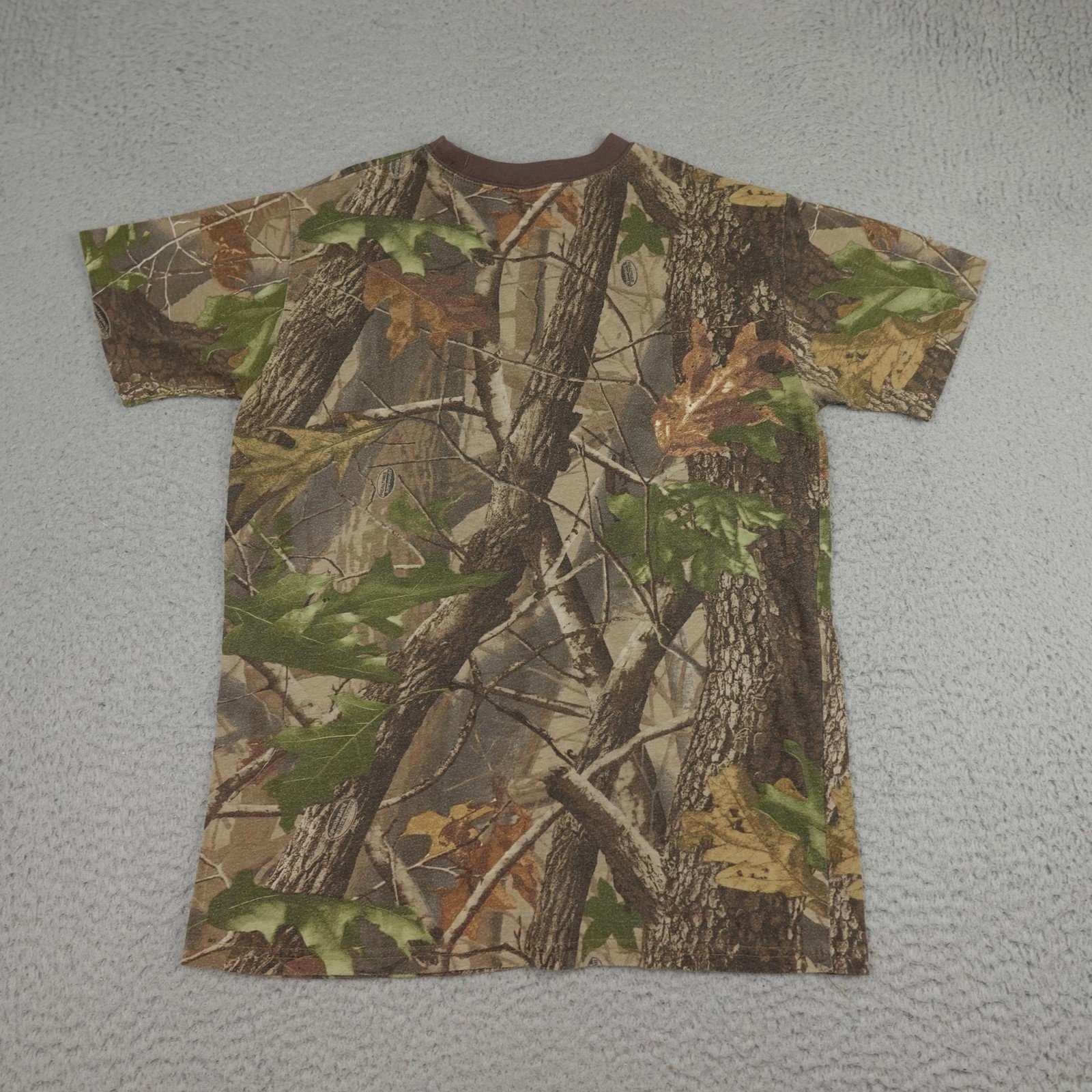 Vintage Ranger Shirt Mens Medium Camo Realtree Hardwood Pocket Outdoor Hunting gallery