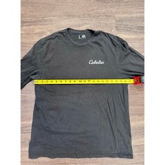 Cabela’s Long Sleeve Graphic Tee Shirt Black Large Outdoor Hunting Fishing