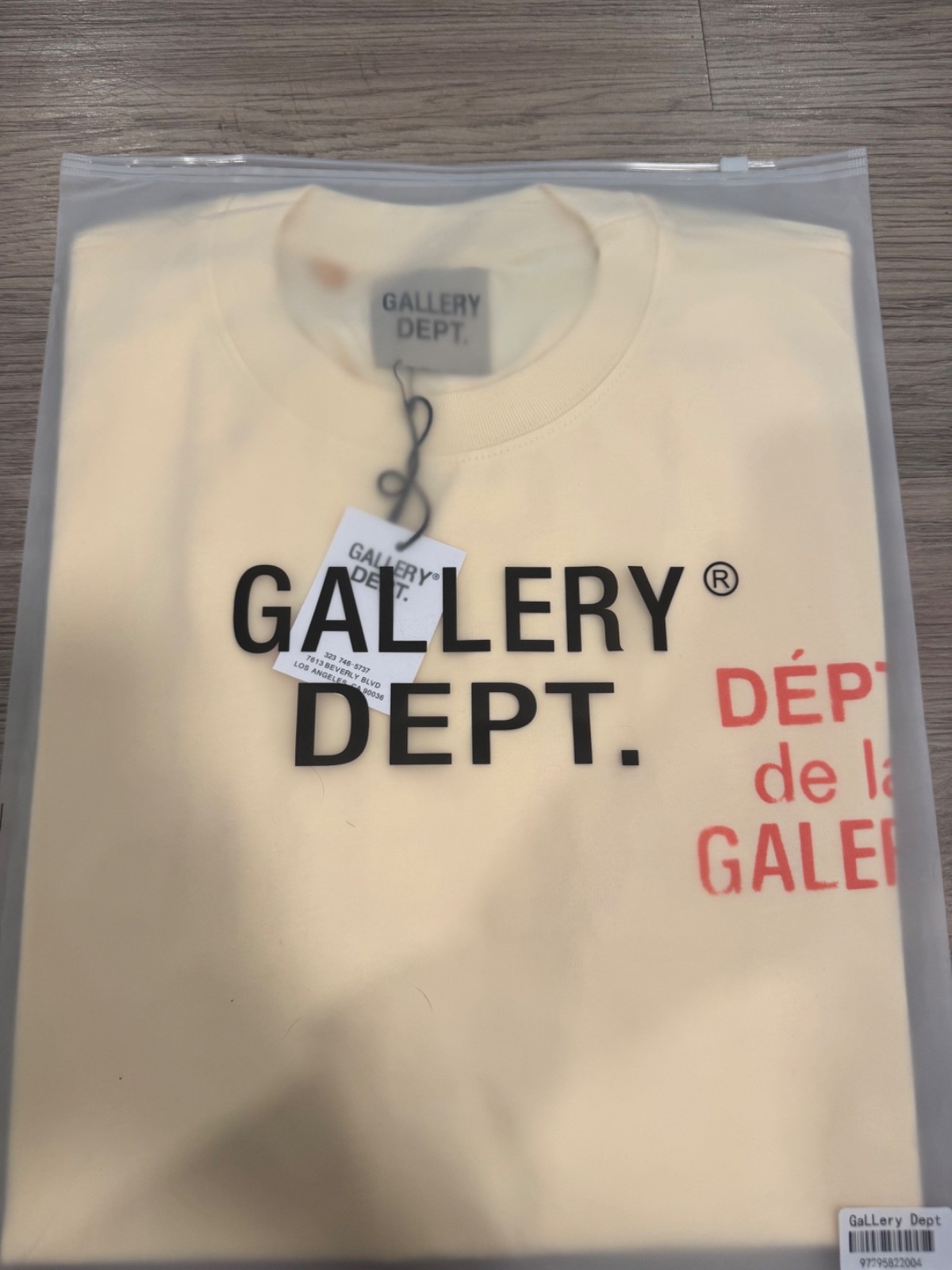 French Cream Gallery Dept. T Shirt - Brand New with Tags - Size Large gallery