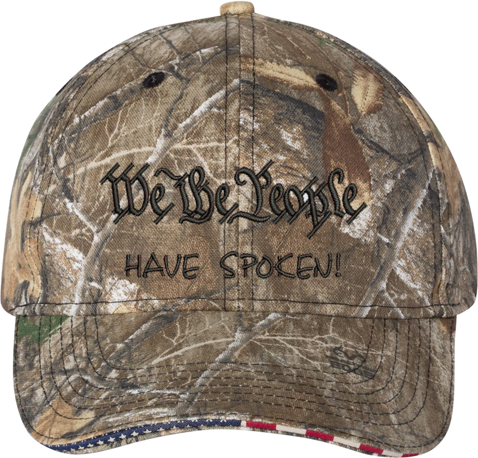 Trump We the people have spoken Embroidered Camo One Size Fit Most Hat gallery