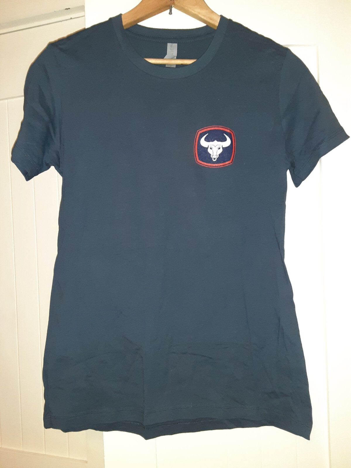 T-BONES STRONG (Plymouth MA Short Sleeve Next Level TShirt Soldier Blue Size M gallery