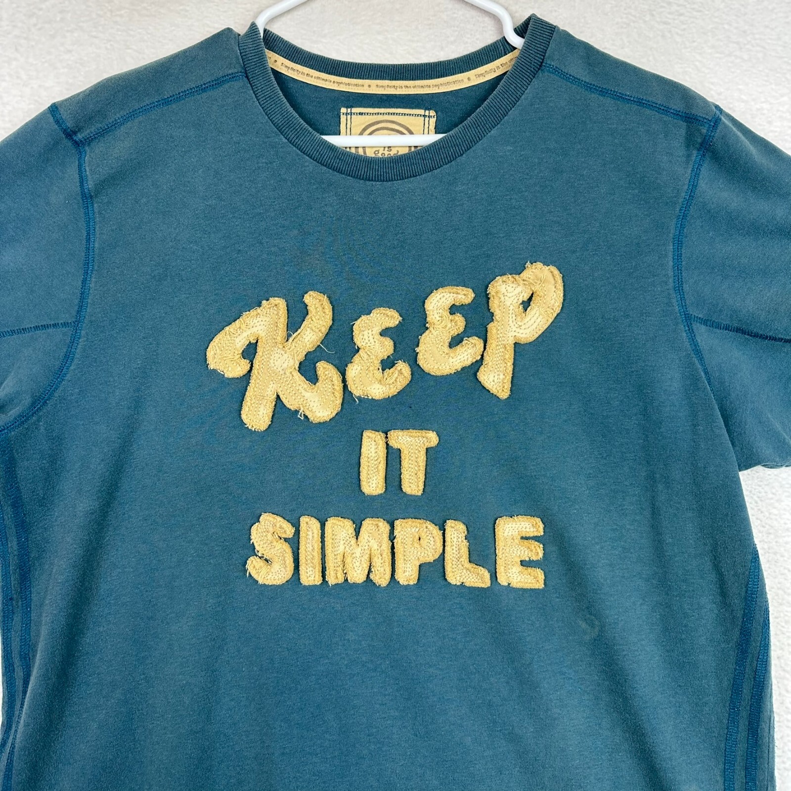 Life is Good T Shirt Adult Size Large Short Sleeve 'Keep it Simple' Semi-Fitted gallery