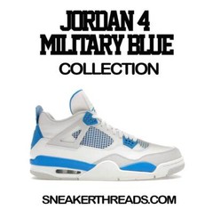 Sneaker Tees Match Jordan 4 Industrial Blue Shoes Military – Copped Em Shirt