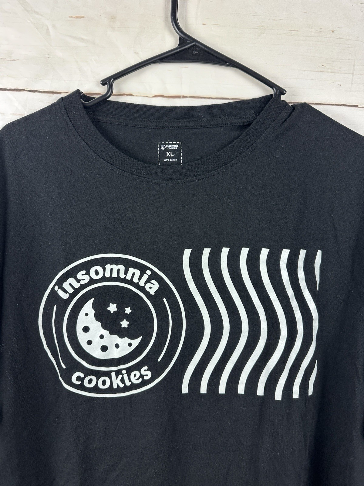 Insomnia Cookies T Shirt Bella Canvas Unisex XL Black Graphic Logo Employee gallery