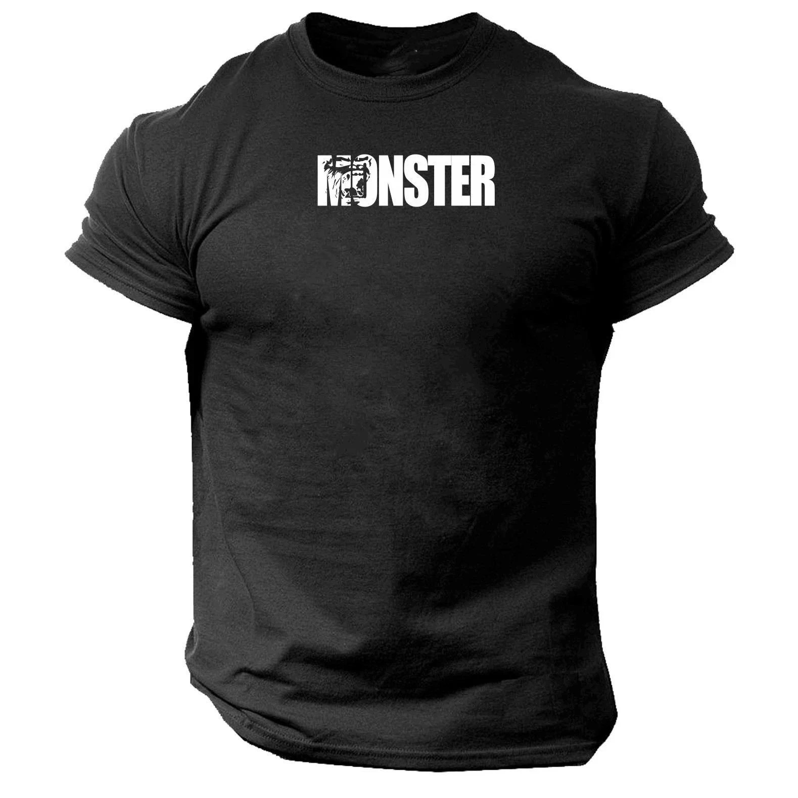 Monster T Shirt Gym Clothing Bodybuilding Training Workout Exercise Gorilla Top gallery