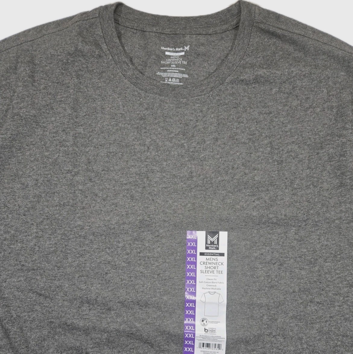 Member's Mark Men's Dark Grey Crew Neck Short Sleeve Tee Various Sizes NWT 21A gallery