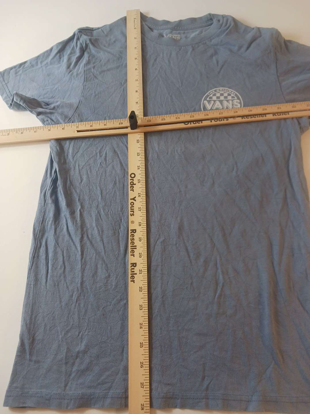 Vans T Shirt Adult Small Slim Fit Blue Periwinkle - Vans The Original 1966 Logo gallery