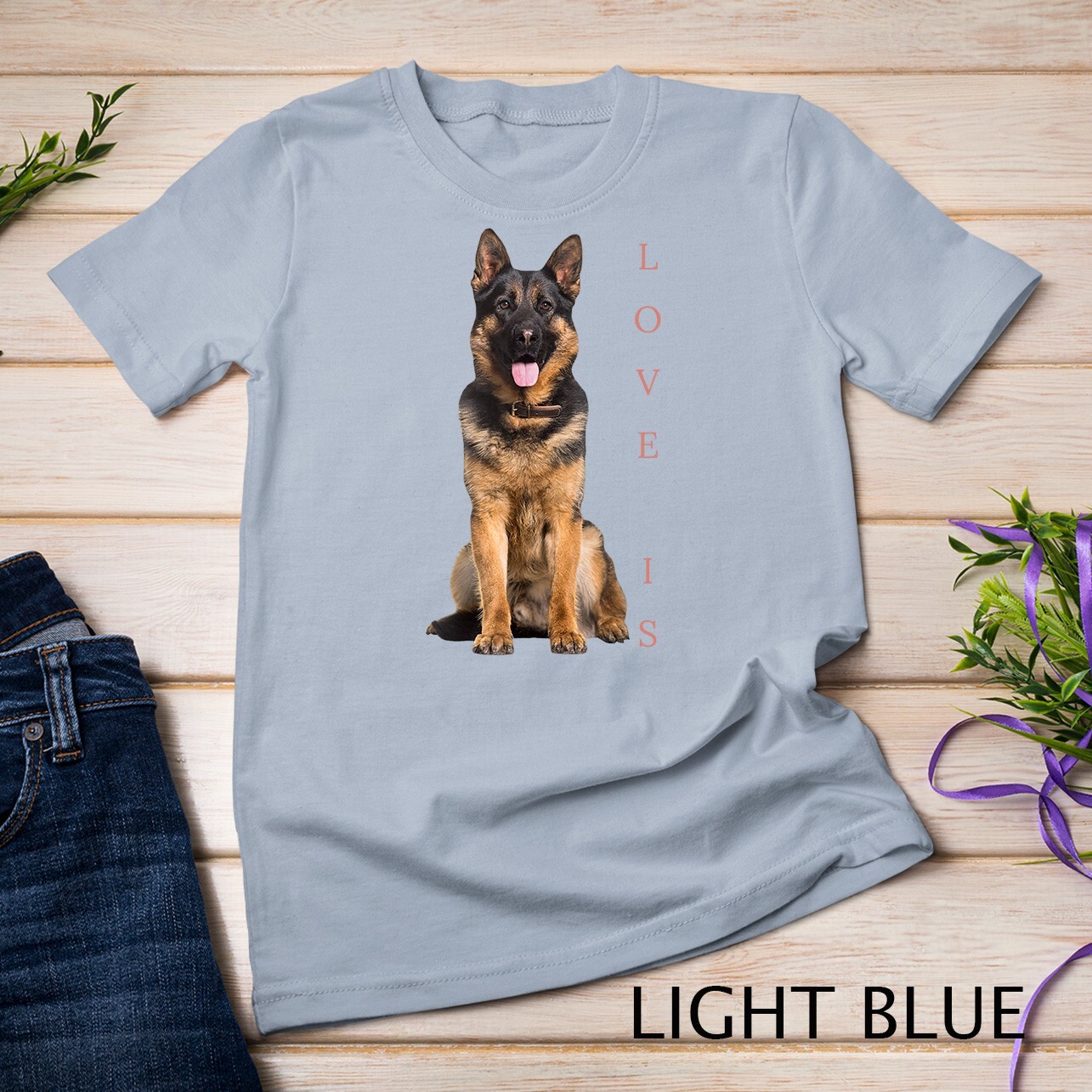 German Shepherd Shirt Shepard Dog Mom Dad Love Pet Puppy Tee Unisex T-shirt gallery