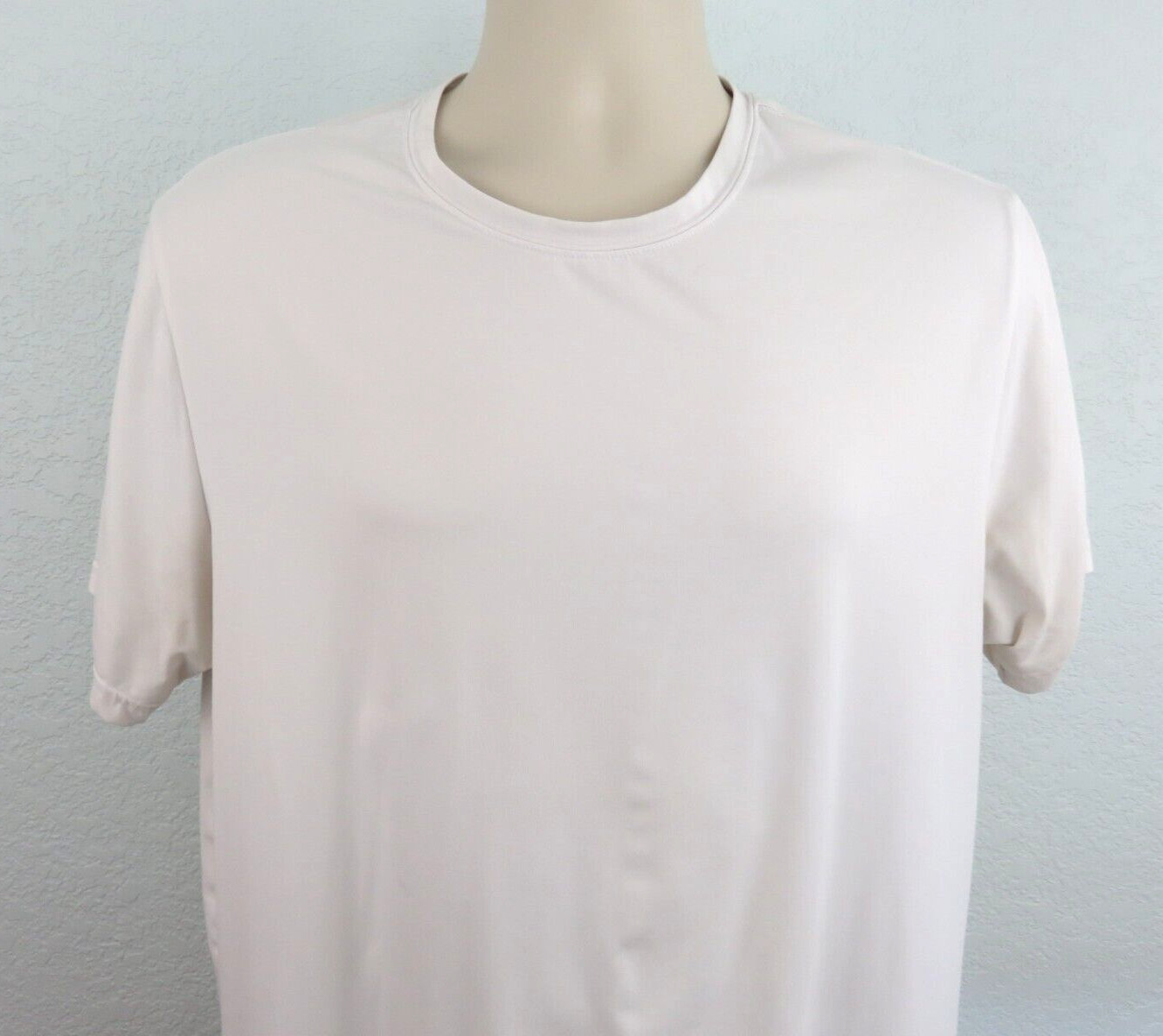 32 Degrees Cool Men’s White Short Sleeve Stretch T-Shirt Size Large