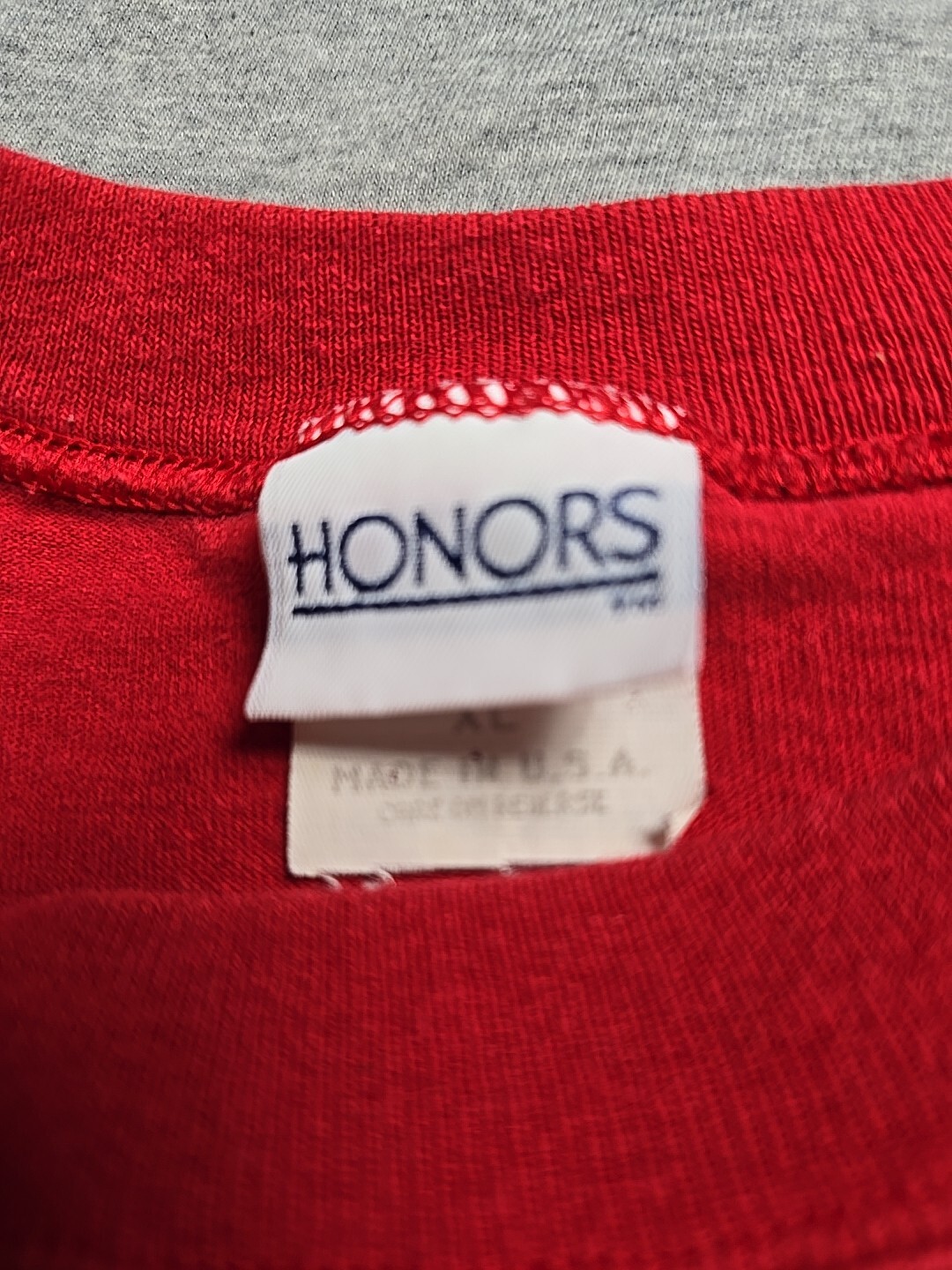 Vintage Honors Shirt Mens Extra Large Red Long Sleeve T Shirt See Measurements gallery