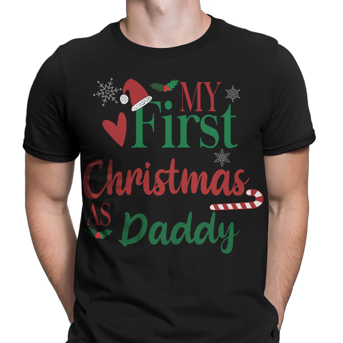 My First Christmas as Daddy T-Shirt for Men - New Dad Christmas Gift #MC gallery