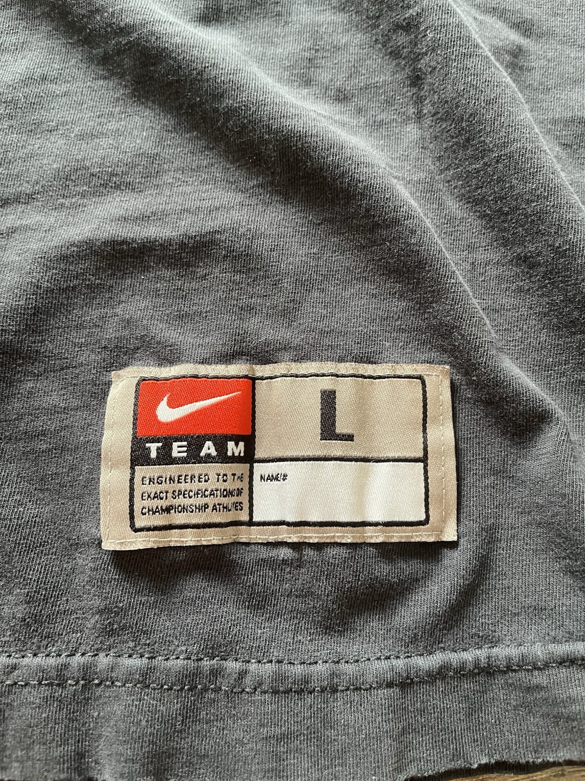 Nike Team Men's Gray Cotton Knit Organ Ducks Logo T-Shirt L gallery