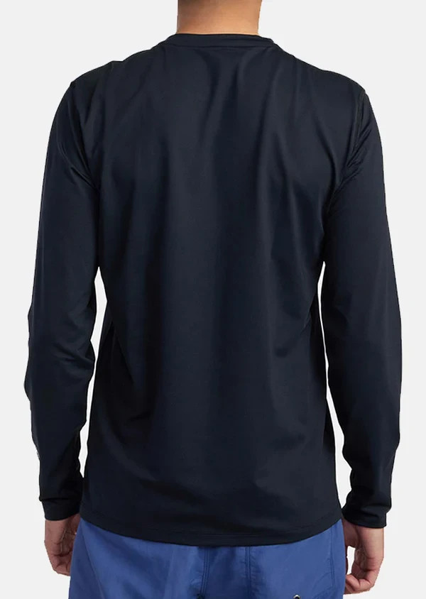 RVCA Surf Shirt M Mens Black Rash Guard Long Sleeve UVA UVB Protection Medium gallery