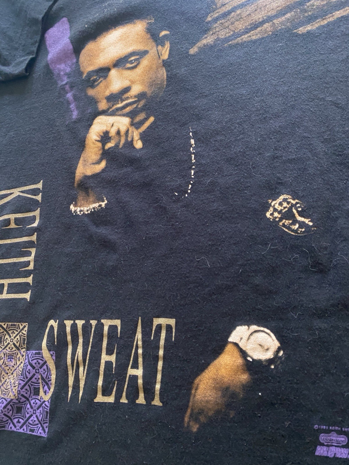 Vintage 90s 1991 Winterland Keith Sweat tour shirt R&B XXXL gallery