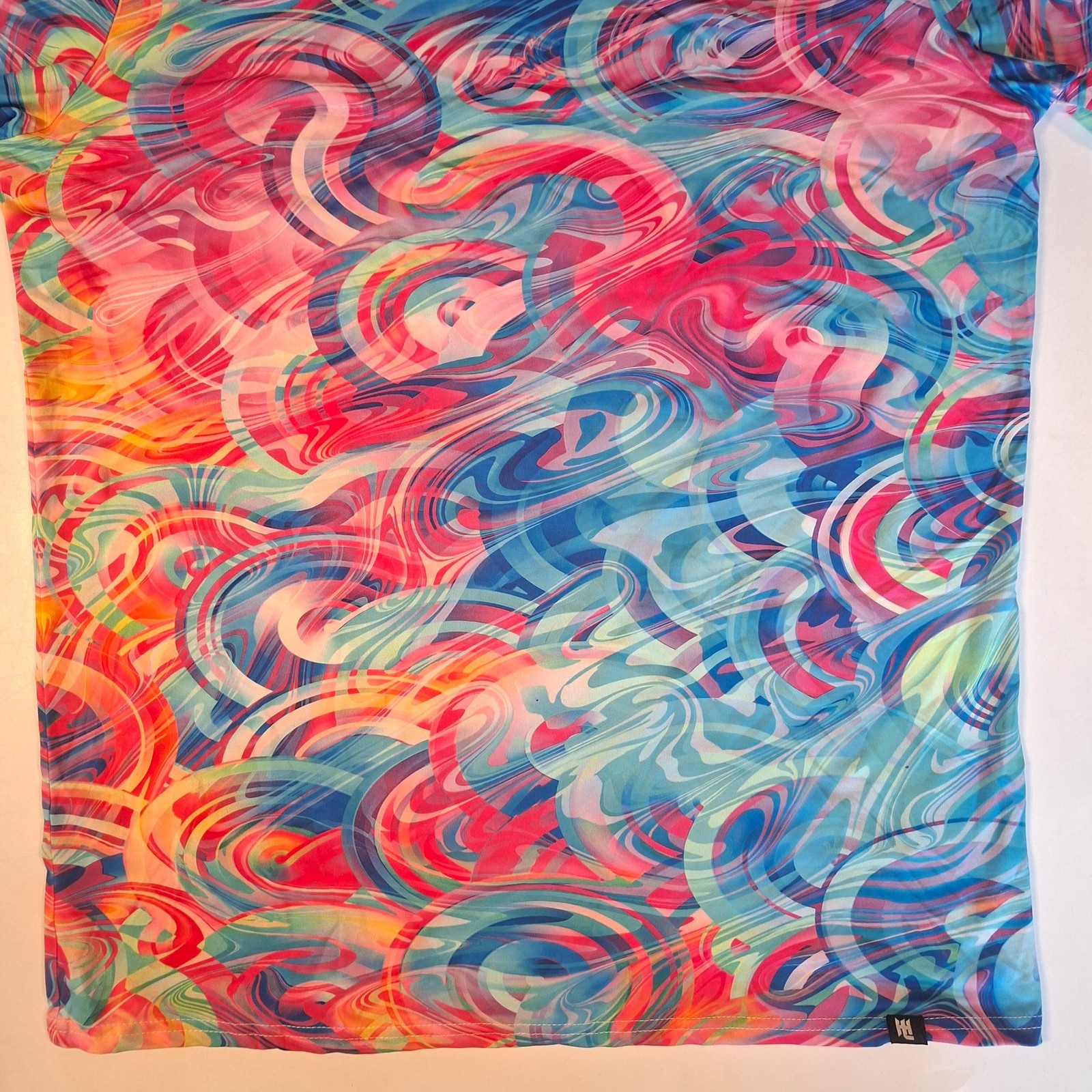 Hoodie Lab T-Shirt Men's 2XL Multicoloured Abstract Pattern 100% Polyester BNWT gallery