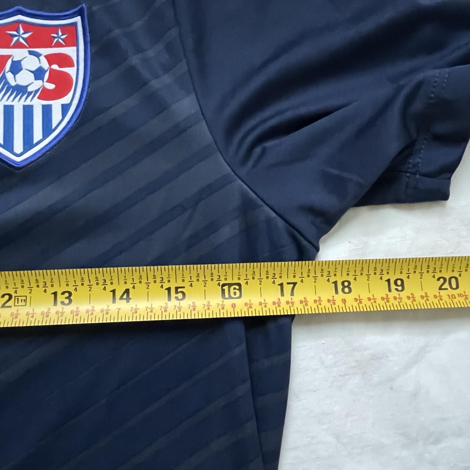 Nike USA Soccer Training Jersey Sz Small Chevron Blue Excellent Condition gallery
