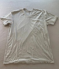 Fresh Clean Tees Shirts Mens Extra Large Light Gray V-Neck Short Sleeve Pullover