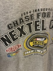 2004 Inaugural Chase For The Nextel Cup NASCAR T-Shirt Gray Size L (42-44)Gordon