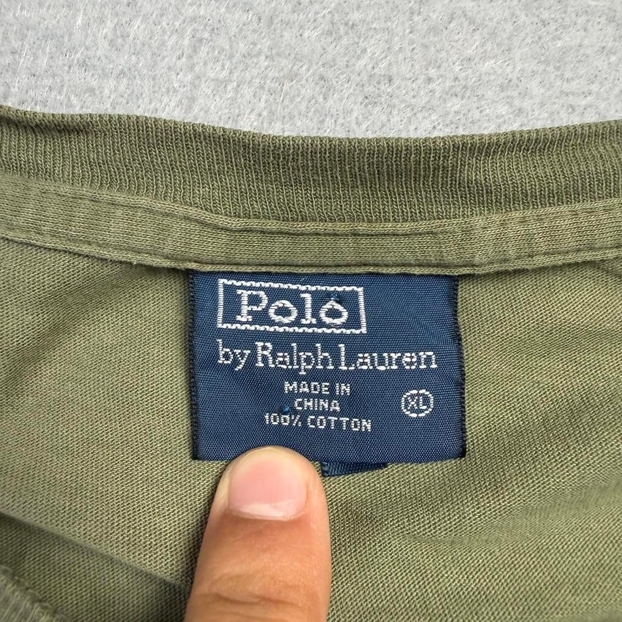 90s Polo Ralph Lauren RL67 Graphic T-Shirt Olive Green XL gallery