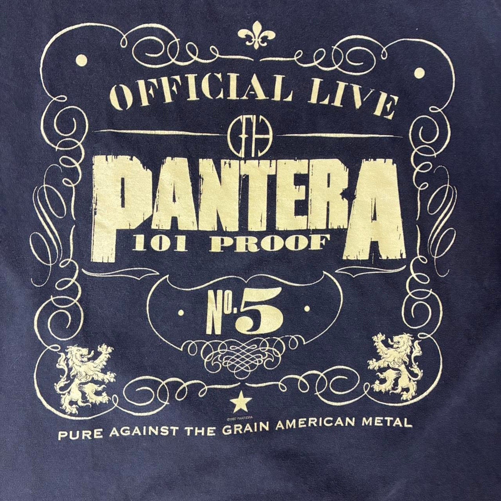 VTG 90s Pantera Official Live 101 Proof Tour Tee Winterland gallery