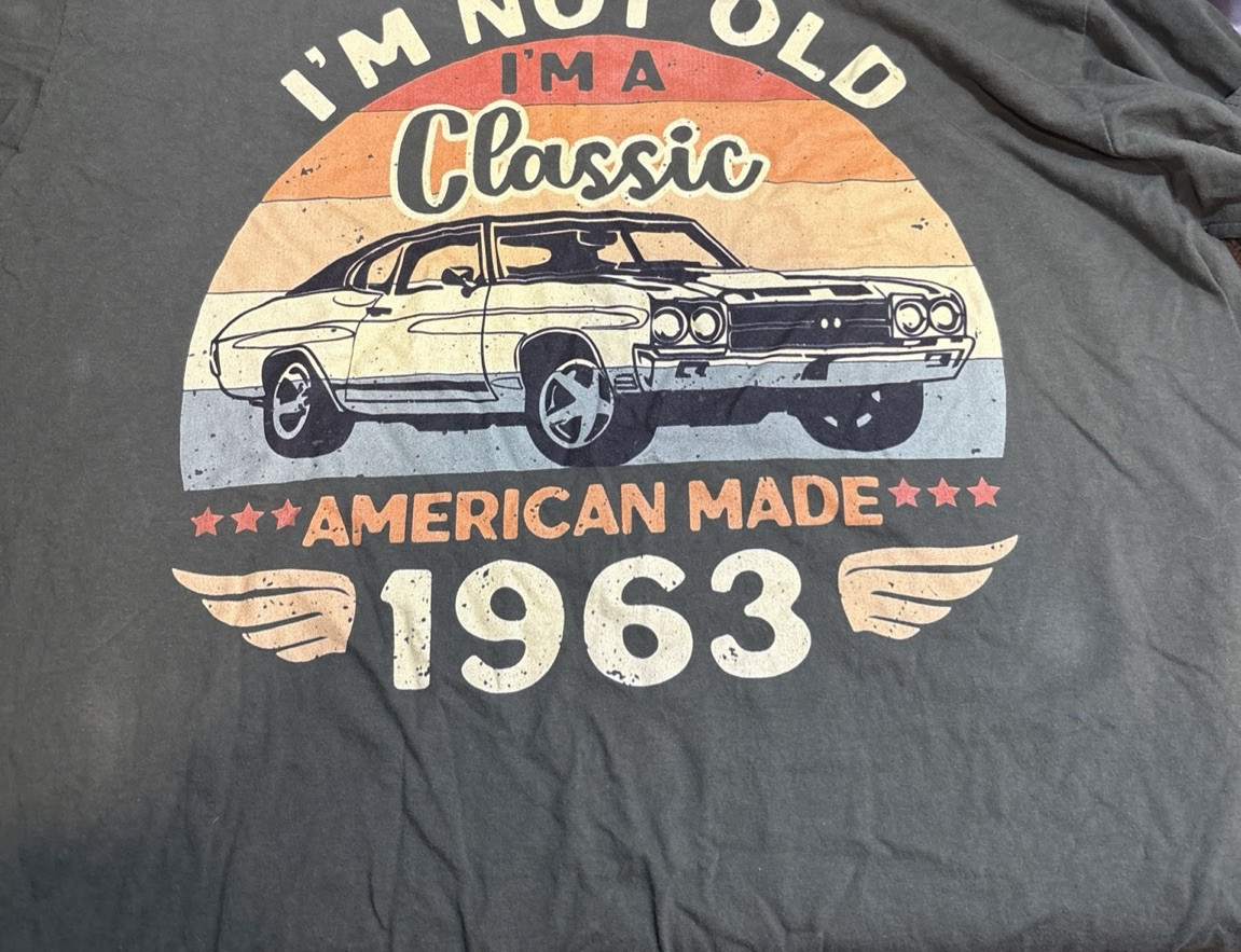 Vintage T Shirt “I’m Not Old I’m Classic” 1963, Green gallery