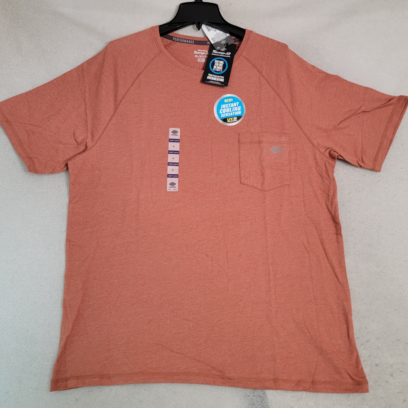 DICKIES Shirt Mens EXTRA LARGE XL BROWN OUTDOOR WORKWEAR FAST DRY Cooling NWT gallery