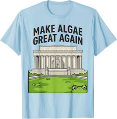 Funny Make Algae Great Again Lincoln Reflecting Pool Frog Unisex T-Shirt