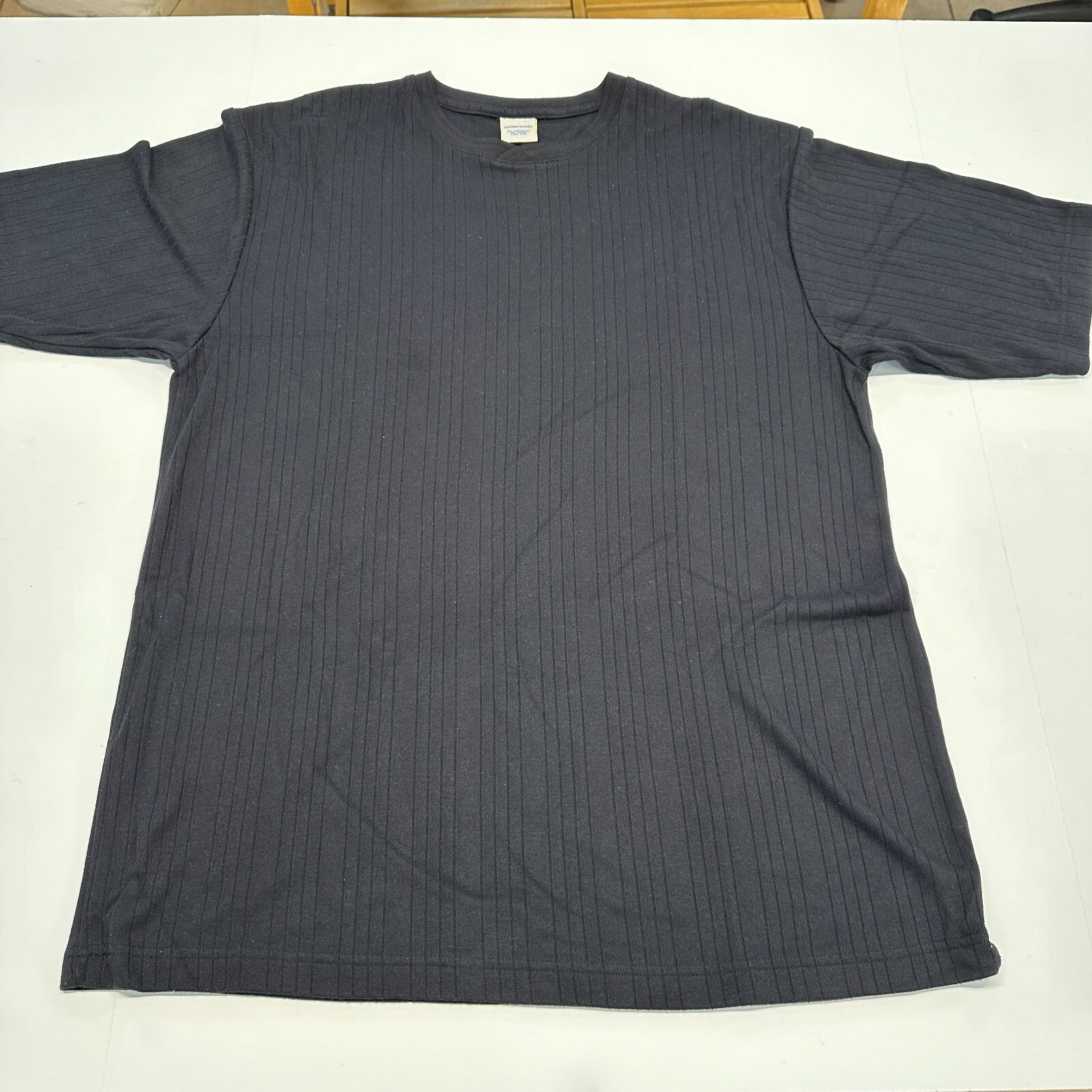 Mens Murano Size Large Short Sleeve Crew Neck Regular Black T-shirt