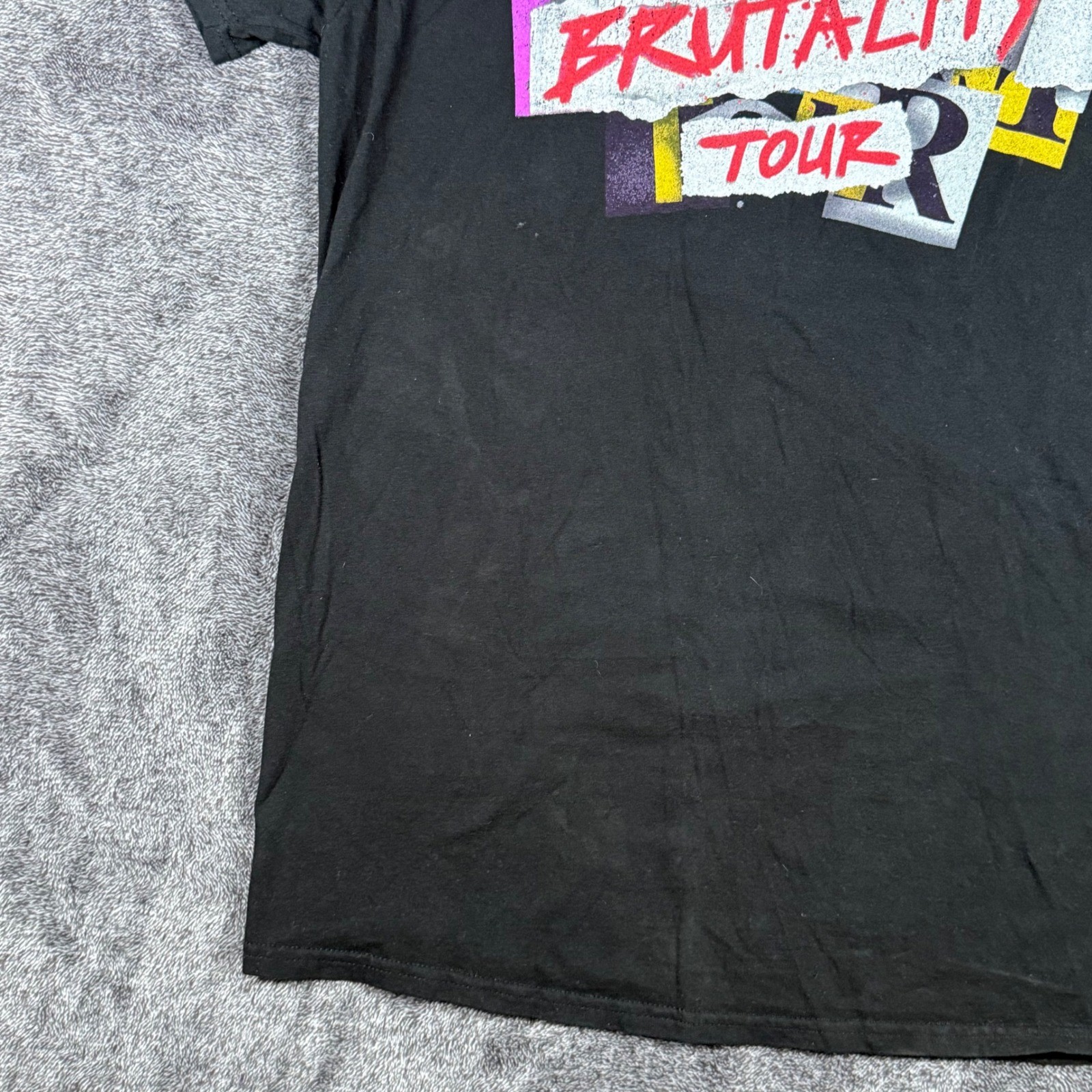 WWE Rhea Ripley Brutality Tour Mami's Back Black Graphic T-Shirt Mens XL gallery